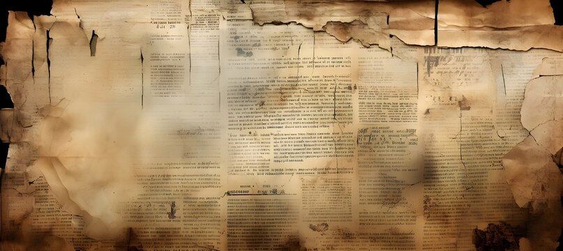 old newspaper a background