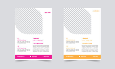 Corporate flyer design template
