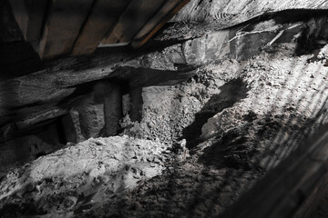 Inside the salt mine. Salt Museum.