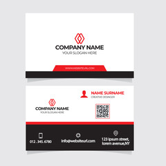 Modern Creative And Clean real estate business card design visiting name card template	