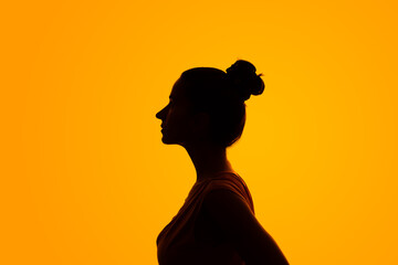 silhouette of a woman