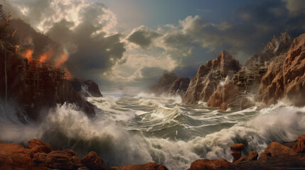 Fototapeta premium Crazy Earth Planet Environment