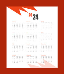 Design Monthly Calendar Planner Templates 2024
