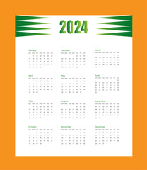 Calendar design 2024