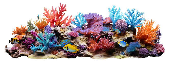 Coral reef cut out - obrazy, fototapety, plakaty