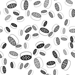 Black Water sensor icon isolated seamless pattern on white background. Vector