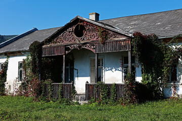 Old wooden house in Romania.
