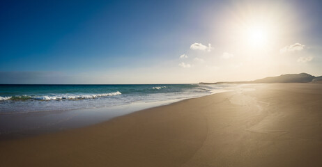 panorama of sandy beach