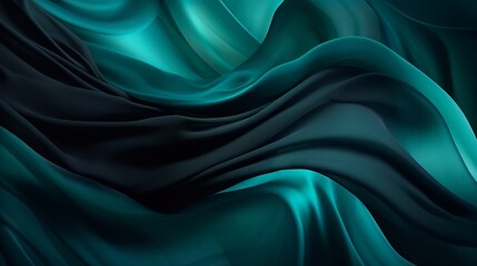 Obraz premium Black teal green blue abstract modern background for design, copy space, 16:9