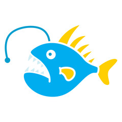 anglerfish icon cartoon