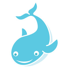 blue whale cartoon
