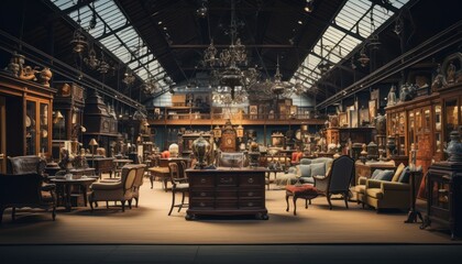 Photo of a Spacious Interior with an Abundance of Diverse Furniture