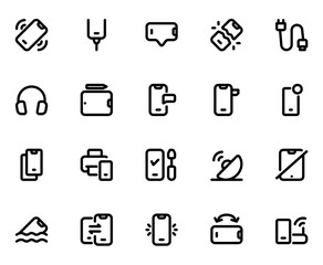 Mobile Devices Line Icons