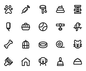 Pets Line Icons