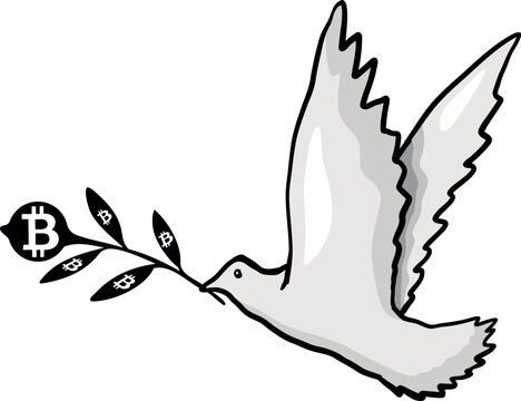 Bitcoin pigeon freedom bright future