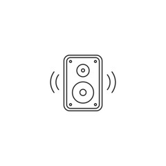 Acoustic music speaker icon. Simple icon element for website, web design, mobile applications, infographics