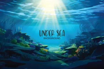  under sea world with algae and plants © Arash