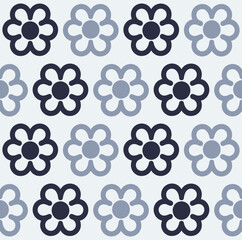flower as geometric seamless pattern.