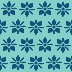 flower as geometric seamless pattern.