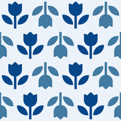 flower as geometric seamless pattern.