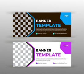 Corporate and Digital Business Marketing Promotion Horizontal Web Banner Design