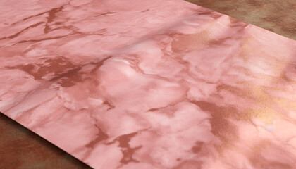 Marbled pink granite stone creates textured backdrop for modern decor generated by AI