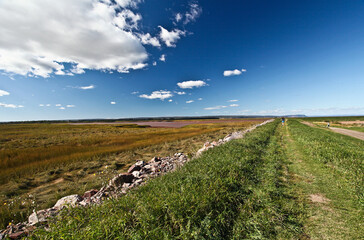 Dyke near Wolfville in Nova Scotia