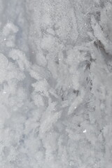 close up of ice crystals
