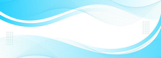 banner background wave. memphis. blue and white gradient. abstract . line wave