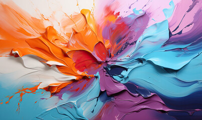 Abstract background for design, multicolored bright oil texture.