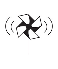 pinwheel icon, vector best flat icon.