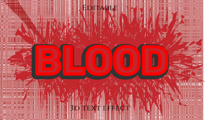 Blood 3d editable text effect