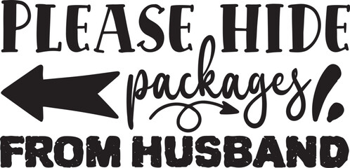 Please hide packages from husband svg design