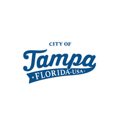 City of Tampa lettering design. Tampa, Florida typography design. Vector and illustration.