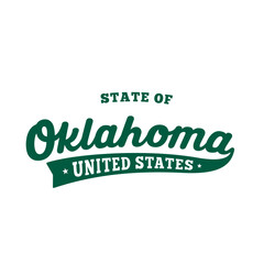 State of Oklahoma lettering design. Oklahoma, United States, typography design. Oklahoma, text design. Vector and illustration.