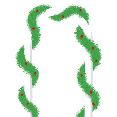 Tree tunnel, arch with tree branches, flower arches, garden door