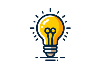 Linear Light Bulb Icon Set: Vector Logos, Pictograms, and Symbols in a Variety of Colors for Web Design, Illustration, and Graphic Projects, Focusing on Innovation, Energy, and Creativity