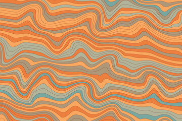 Abstract psychedelic groovy background. Vector.