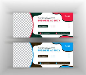 Corporate and Digital Business Marketing Promotion Horizontal Web Banner Design