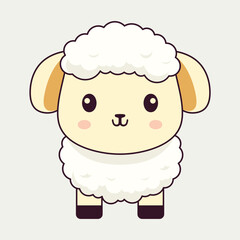 Cute sheep vector