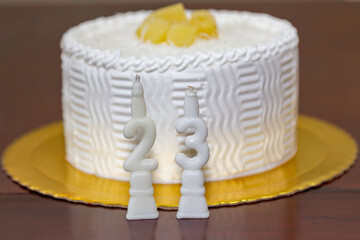 Delicious birthday party pineapple cake