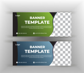 Corporate and Digital Business Marketing Promotion Horizontal Web Banner Design