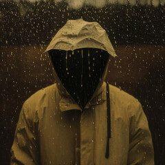 Abstract Rain Memories in Weirdcore Dada Surreal Lofi Album Cover Art - Minimal, Surrealism and Abstract Photography