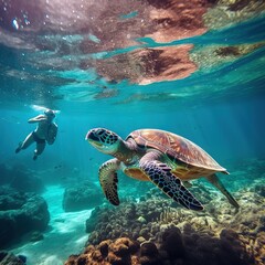 Obraz premium Sea turtle