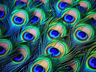 Peacock feathers.