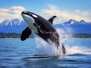 Naklejka premium Orca near Vancouver, BC