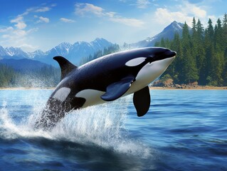 Obraz premium Orca near Vancouver, BC