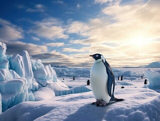 Obraz premium Penguins Meeting