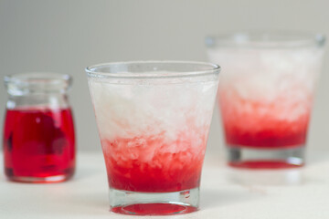 Es kopyor is a drink made from soft coconut flesh and is usually found in coconuts with genetic disorders. Fresh and sweet drinks that are suitable for drinking in hot weather