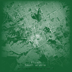 Riyadh city Urban Streets Roads Map, Printable Map of Riyadh, Saudi arabia with detailed street , High-quality printable poster wall art for home or office.